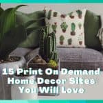 print on demand home decor