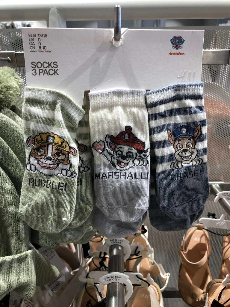 This set of 3 baby Paw Patrol socks are so cute!