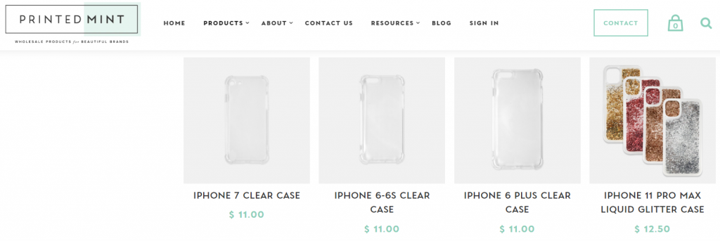 Printed Mint's selection of print on demand phone cases