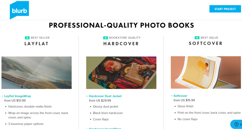 Professional quality print on demand photo books on Blurb
