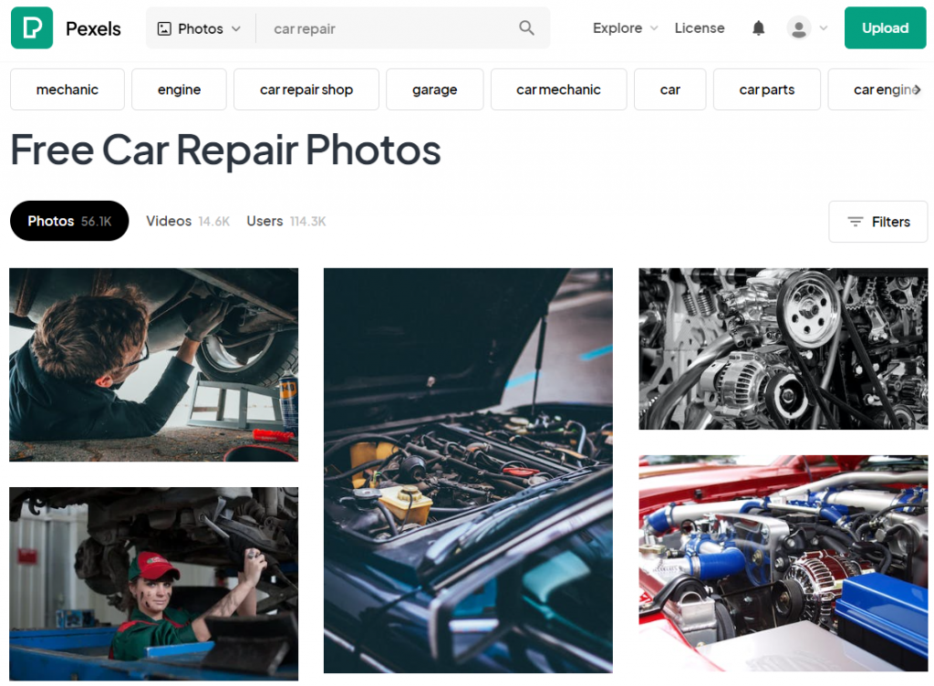 13 Best Side Hustles For Auto Mechanics: Learn photography and sell car stock photos online