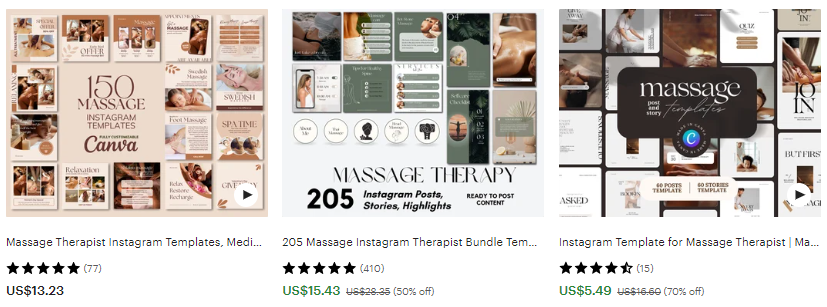 13 Best Side Hustles For Massage Therapists: Create digital products for other masseuse and sell on Etsy
