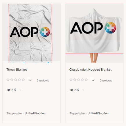 Types of blankets available on AOP+