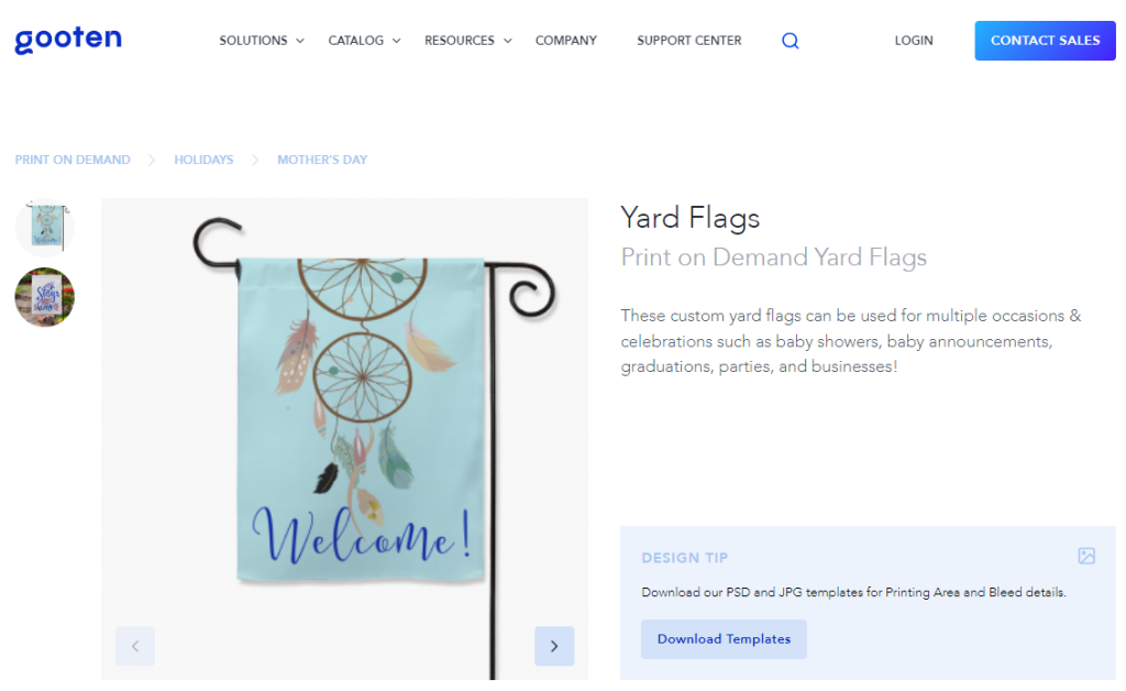 Yard flags you can design on Gooten