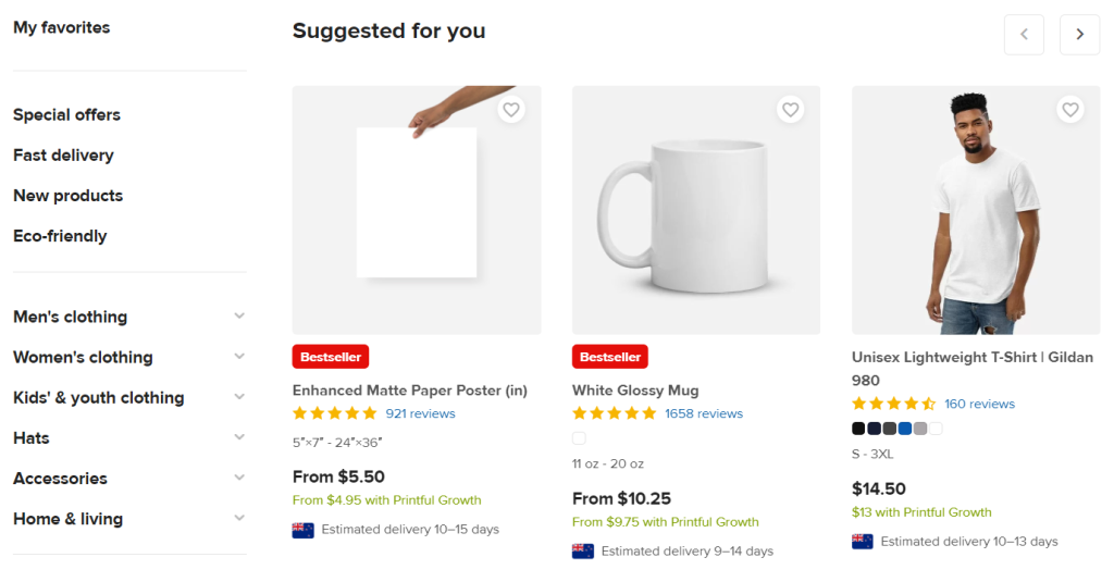 Best products to sell for Printful NZ